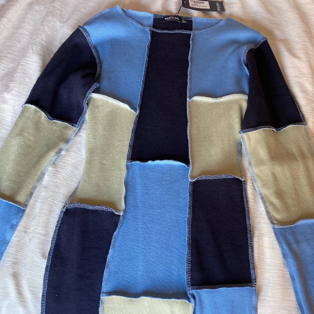 Nasty Gal Patchwork Mini Dress